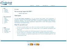 Tablet Screenshot of indiaphp.com